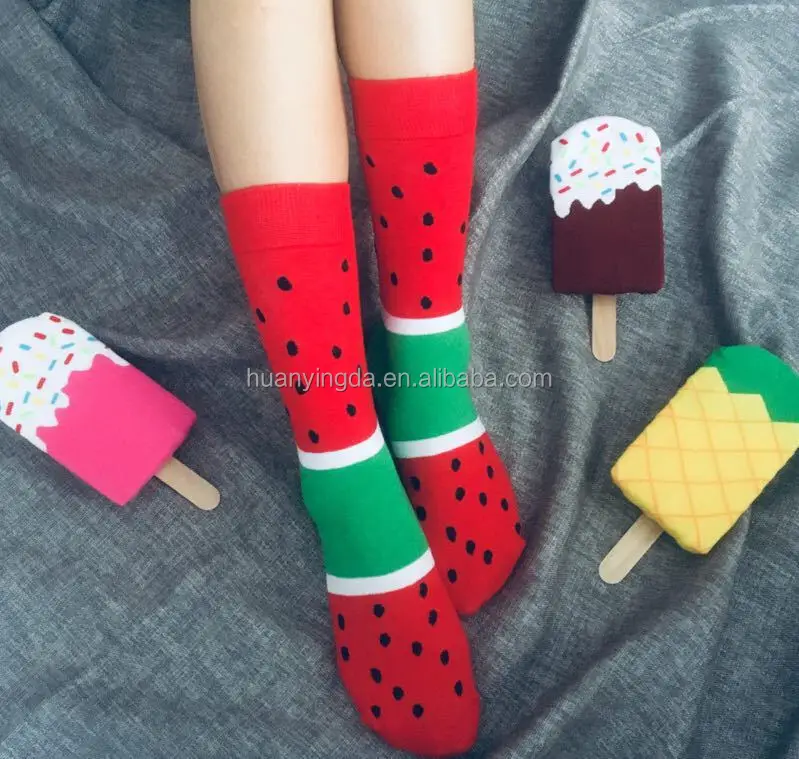

C005 The most popular all cotton ladies funny ice socks