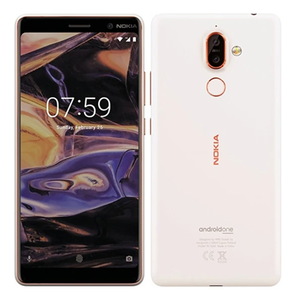 

Original For Nokia 7 Plus 6.0Inches Octa-core 4GB+64GB 13MP Dual Camera Dual SIM LTE Fingerprint Android Mobile Phone Unlocked