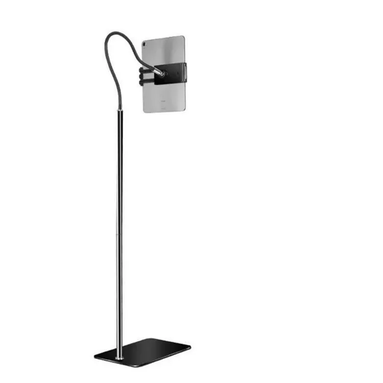 

Universal steel 360 adjustable floor stand mobile tablet holder, Black, white