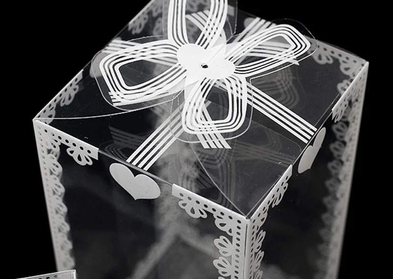 10 x 17*25*5cm White Box Slide Lid PVC Carton Wedding Product Cake Gift Favour 