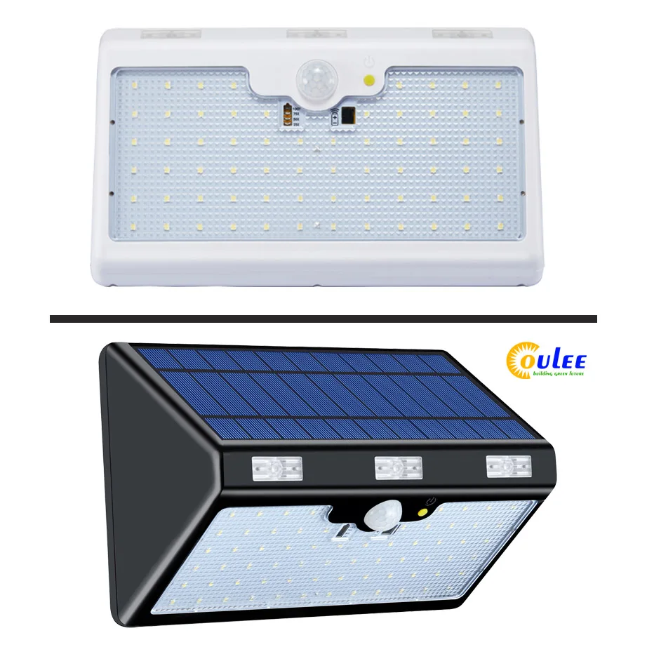 Amazon hot selling Coulee solar security light with motion sensor 66 LED outdoor motion sensor lights with solar panel