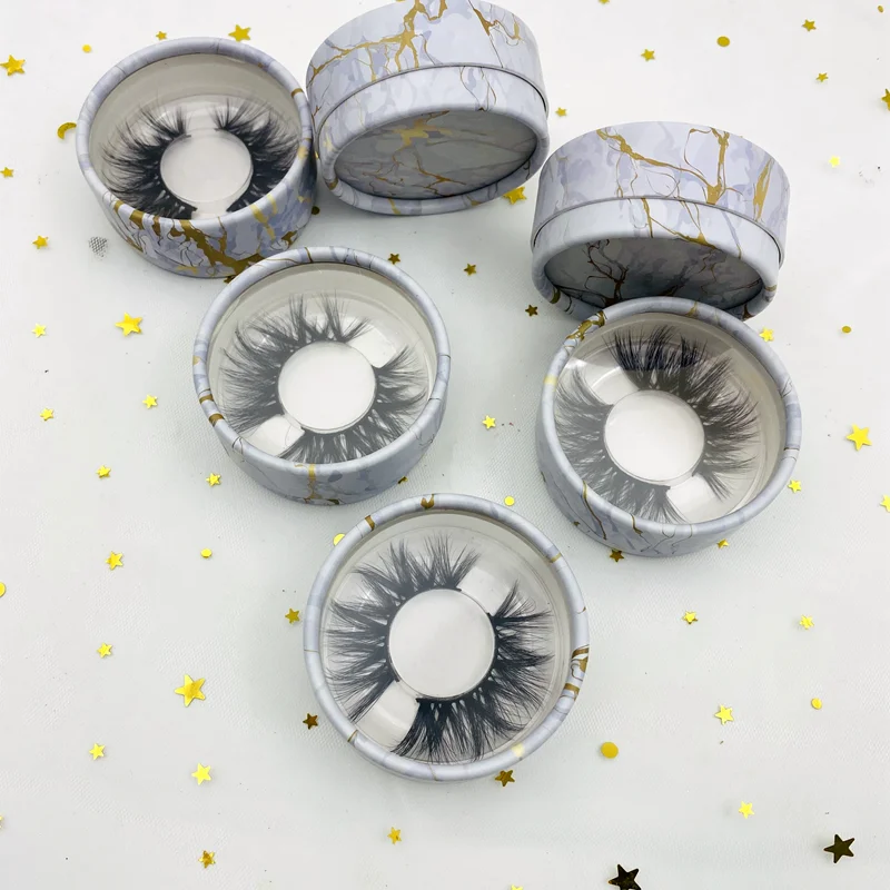 

Custom marble lashbox 3D mink eyelash custom 28mm mink lashes bulk with private label, Natural black mink eyelashes