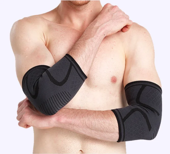 

customized elastic gym sport elbow protective pad absorb sweat sport basketball arm sleeve elbow brace neoprene elbow support