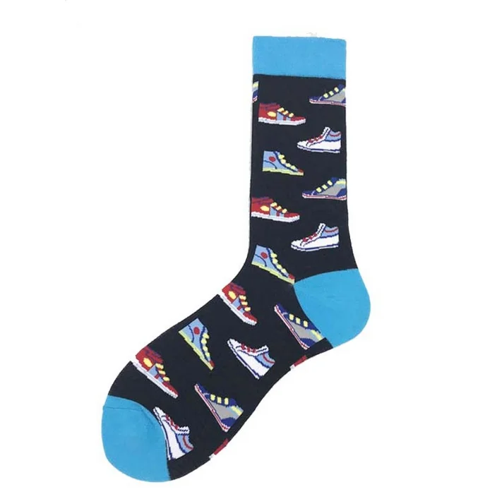 

Fashionable Exquisite Jacquard Pattern Soft Crew Warm Cotton Socks Men
