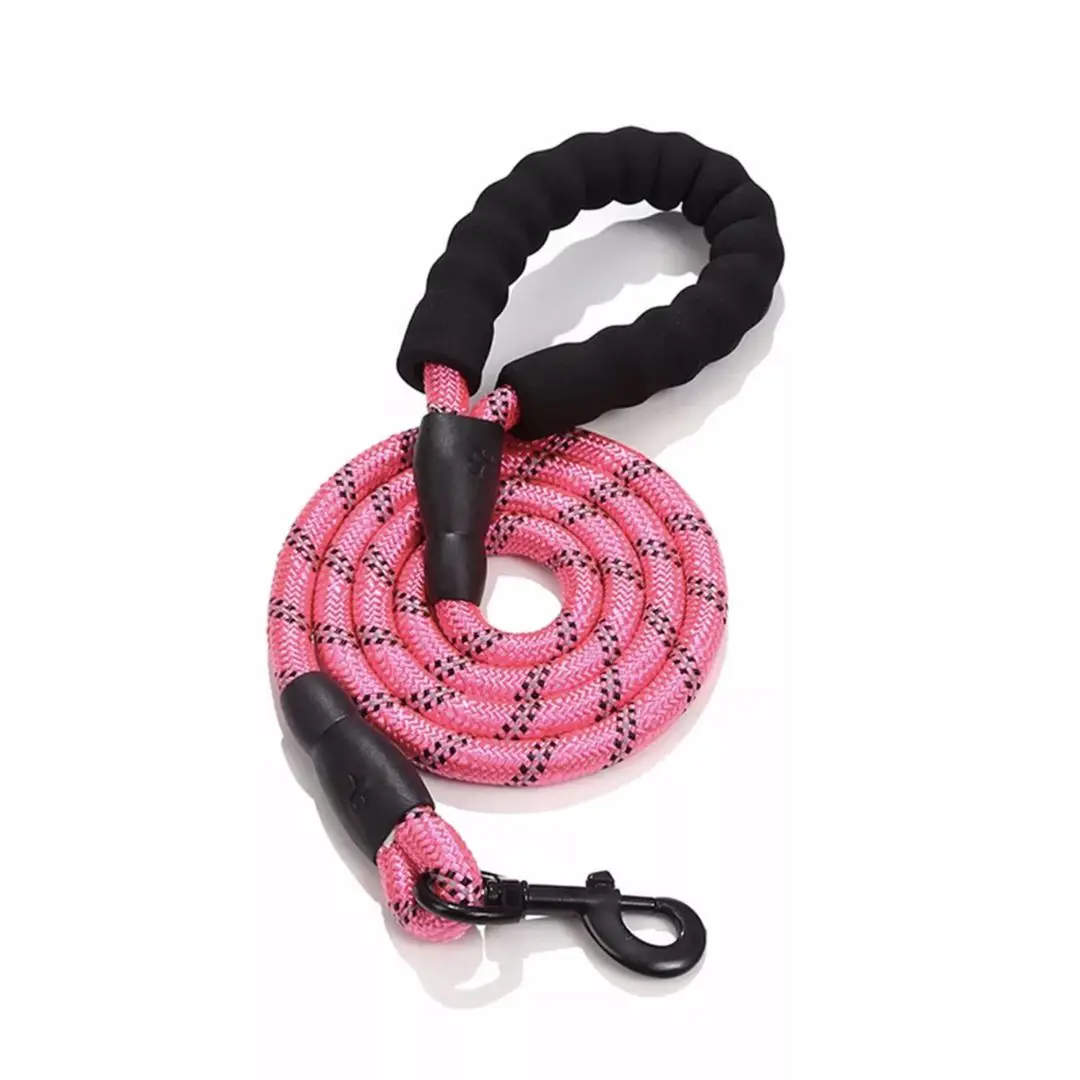 

Pet Outdoor Products Dog Leash Lock Catch Upgrade Reflective Round Rope Nylon Woven Traction Rope Explosion-proof