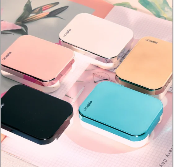 

High quality mirror reflective contact lenses case can oem, Mix colors