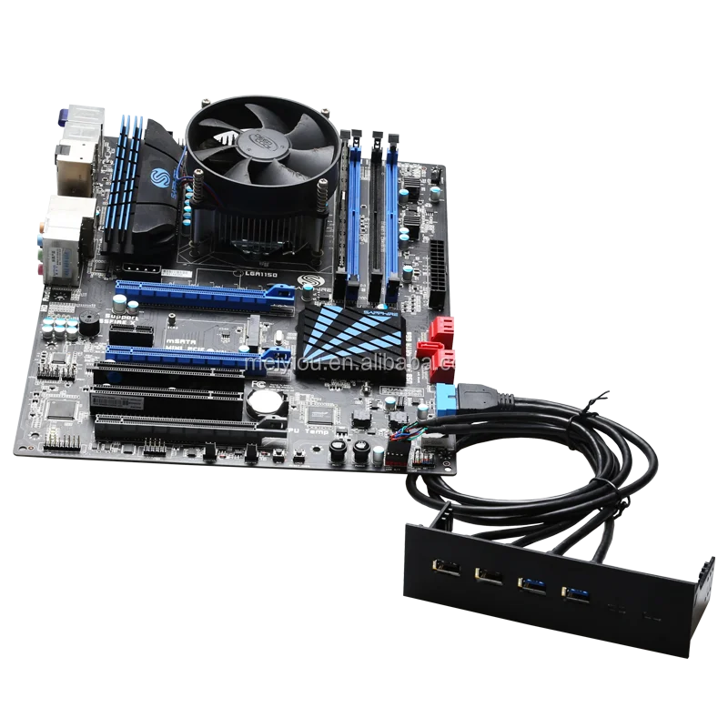 Pc Computer Front Panel With 4 Ports Usb2.0 Ports 60cm Usb Cable 5.25