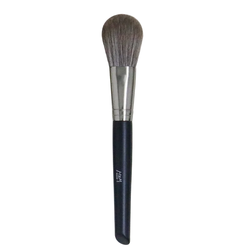 

HZM NEW Custom Single high quality Blush Brush private label Black Wood Handle Best Selling Makeup Brush