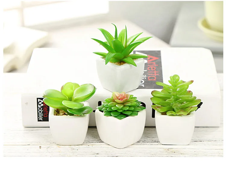 

Growlight Mini Fake Suculentas Naturales Korean Bonsai Plant Desktop Succulent Plant Pots Artificial Plants Wholesale, Customizable