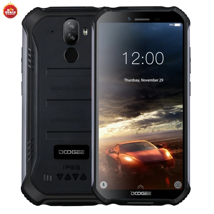 

Original DOOGEE S40 Rugged Phone 3GB+32GB 5.5 inch Android 9.0 Pie MTK6739 MIL-STD-810G 4650mAh Battery Quad Core mobile phones
