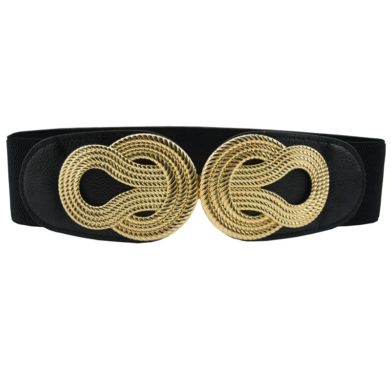 

Belt for Jean Pants Dresses No Buckle Stretch Elastic Waist Belt Women buckle-free comfortable elastic belt