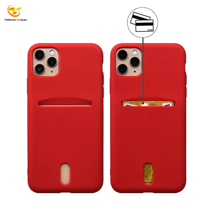 

3D Sublimation TPU Custom Coating Cards Holder Phone Covers Case For iPhone 11 Pro Max 2021