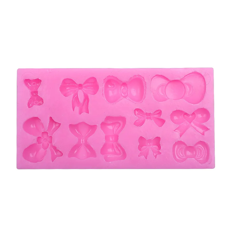 

Multi-shape Bow DIY Cake Decoration Silicone Fondant Mold for Baking Pastry Cake Tools Bakeware Mould Making 3d Crafts Molds