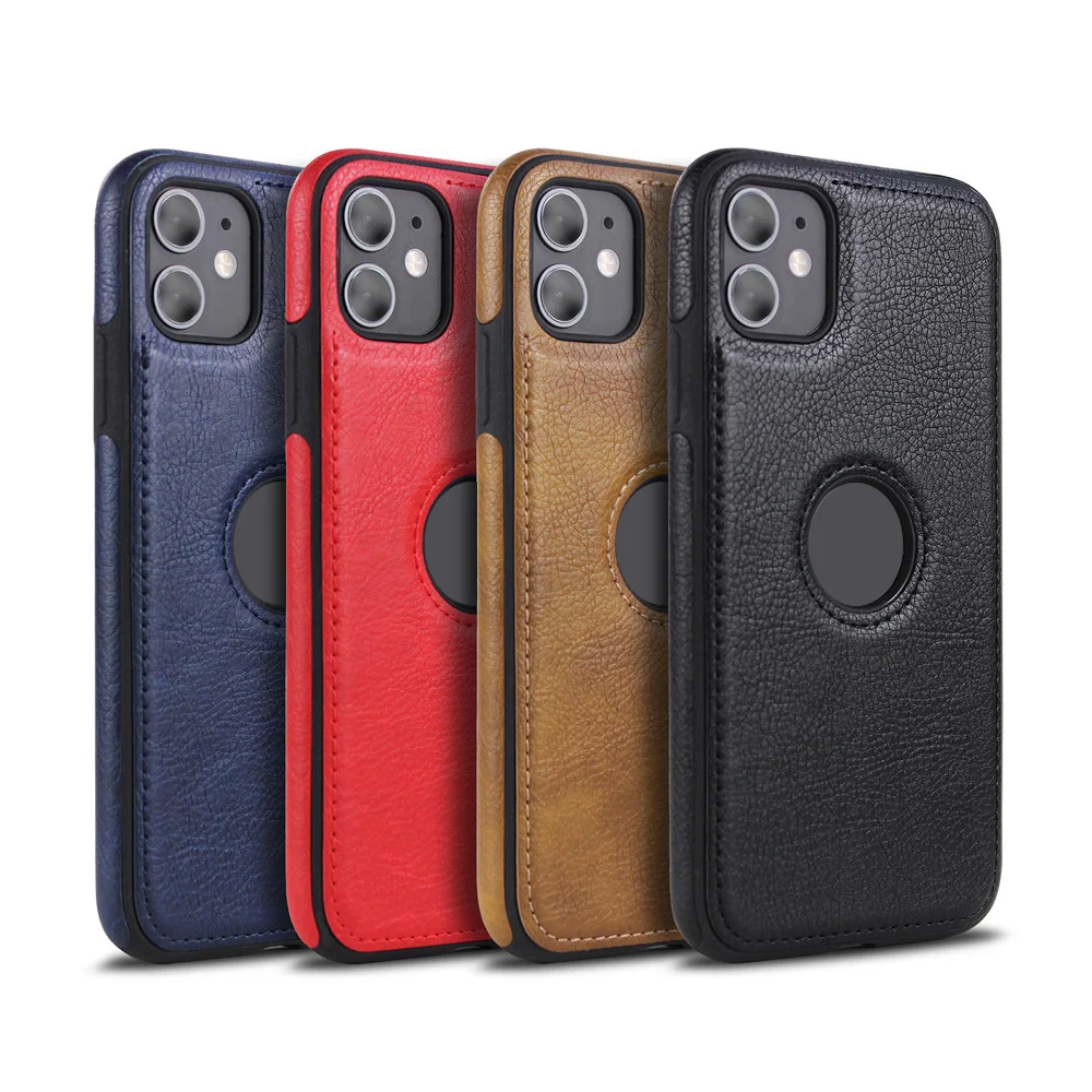 

For iPhone 11 Leather Case , Luxury Vintage PU Leather Skin Soft TPU Phone Case For iPhone 11 Pro 2019