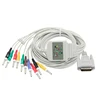 one piece ecg/ekg cable compatible with all EDAN model,12leadwires,and din3.0 needle electrode.