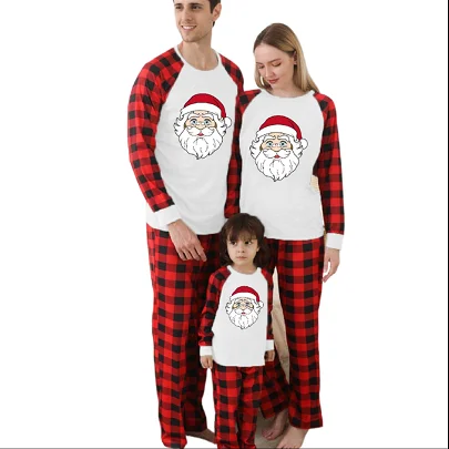 

Matching Family Christmas Pajamas Set Buffalo Plaid 2 Piece Holiday Pjs Button Up Jammies Sleepwear Clothing Costume