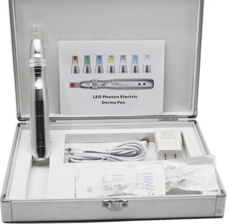 

Electric led therapy PDT 7 color led derma roller pen microneedle dermapen