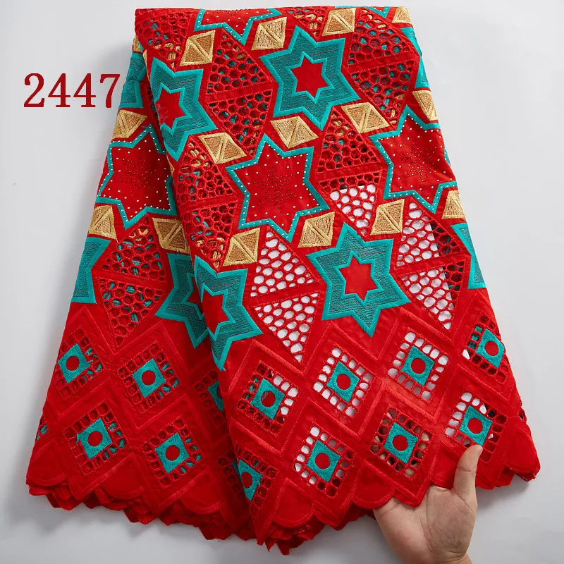 

2447 Free Shipping Swiss Voile Lace Fabric Nigerian Embroidery Cord Lace Cotton Lace Fabric For Dress, Cupion