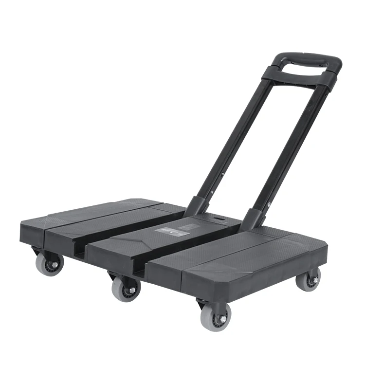 

Foldable portable small household trolley commercial small trailer luggage cart