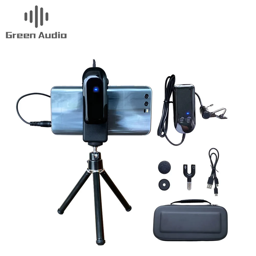

GAW-7511C With Stand Mobile Phone Live Interview Microphone Convenient To Carry Microphone Noise Reduction Microphone