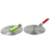 With handle stainless steel aluminium hob converter adapter induction disk heat diffuser plate