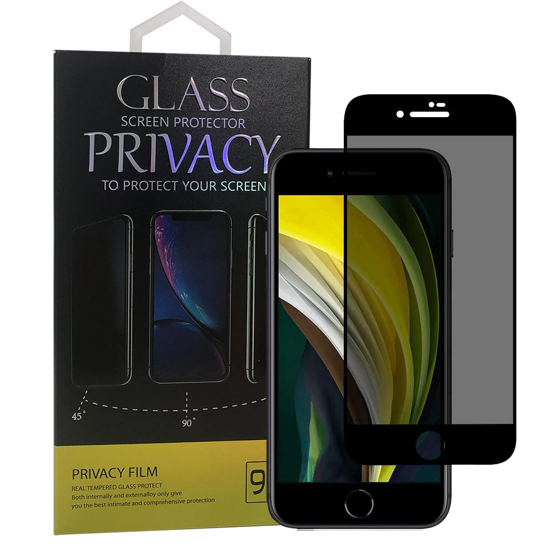 

2.5D Full Coverage Anti Spy privacy screen film tempered glass privacy screen protector for iPhone 7 8 Plus SE 2020