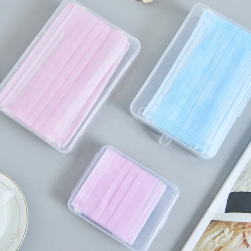 
Free Shipping Wholesale Ecofriendly Mask Case Storage Portable Case Organizer for Disposable Face Mask Storage Box 