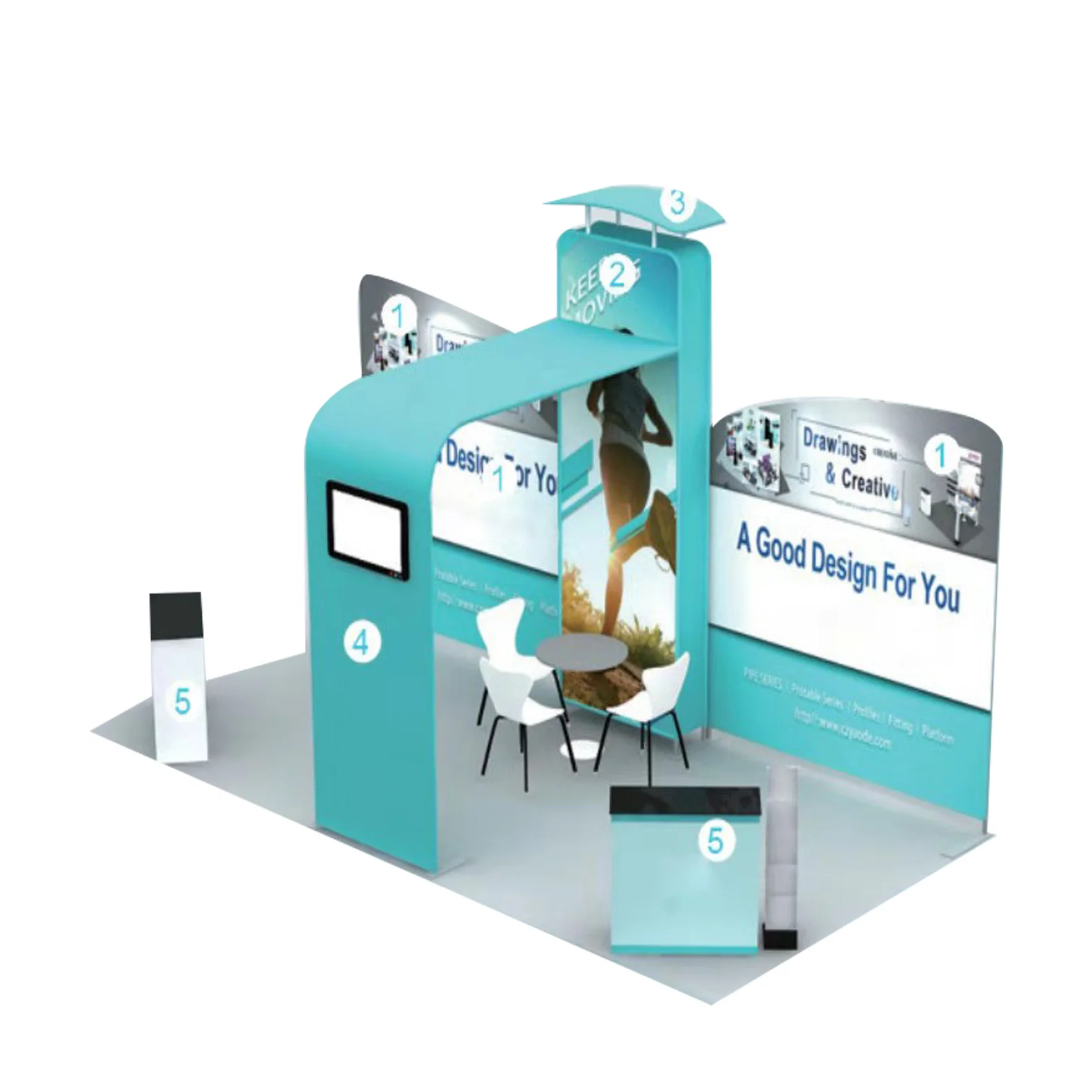 Outdoor Trade Show Fabric Display Standard Exhibition Booth Buy