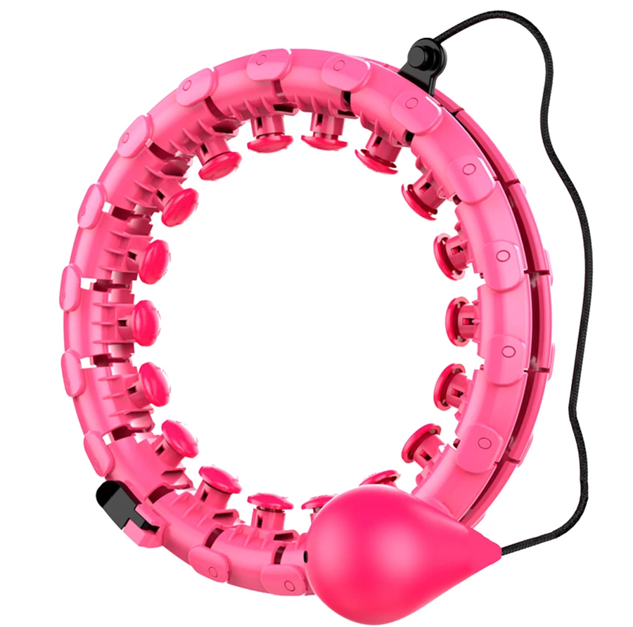 

Fitness 360 Degrees Massage 24 Detachable Knots Loss Weight Indoor Exercise Adjustable Smart hula ring hoop