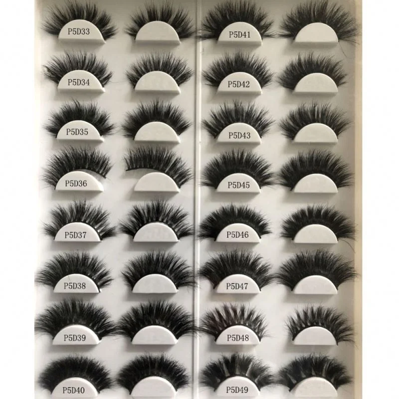 

25 Mm Mink Lashes 3D Lashes Lashes 5D Wholesale Vendor Bulk Mink Eyelashes Clear