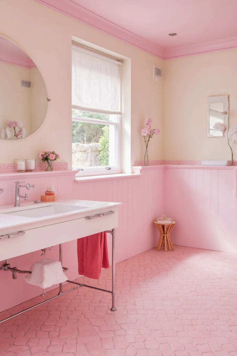pink bathrooms a sweetly stylish trend that s more than just a phase