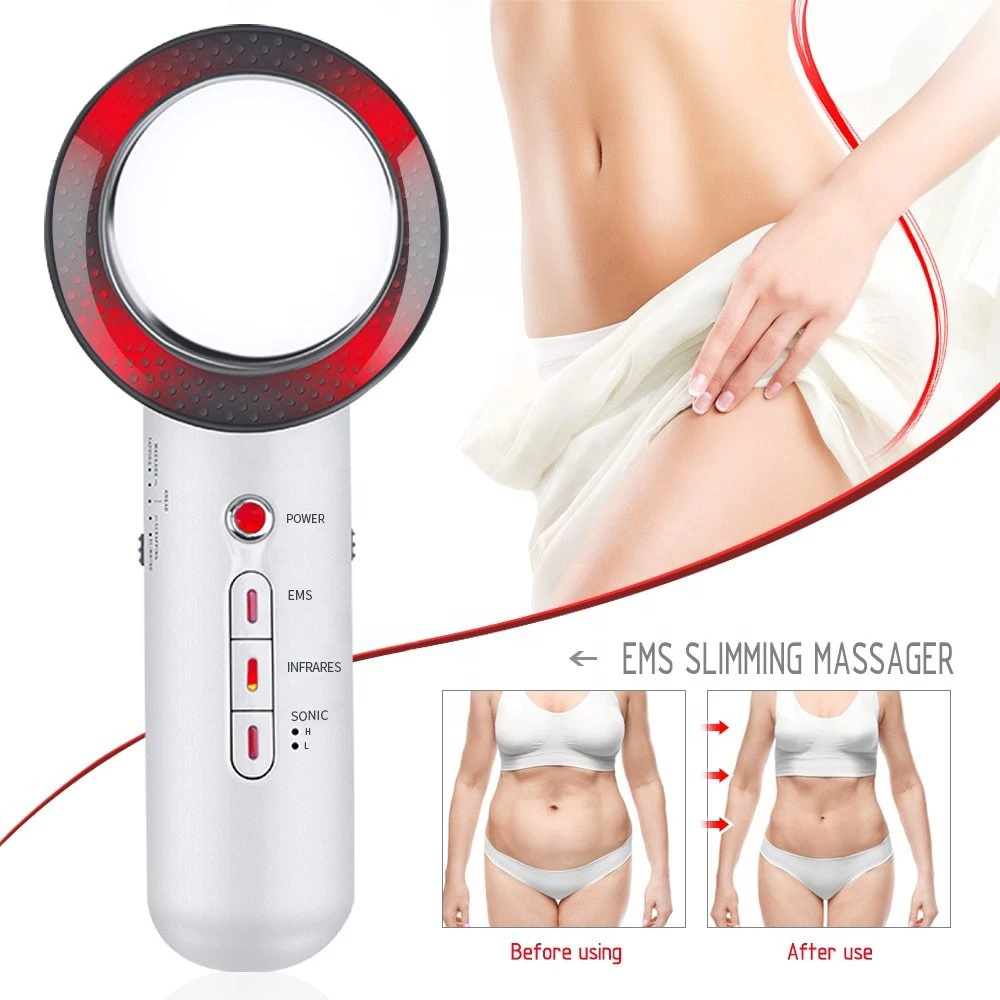 

Rf Ems Muscle Stimulator Beauty Personal Care Cellulite Removal Machine Fat Freezing Weight Loss 80K Cavitation Slimming Machine, White