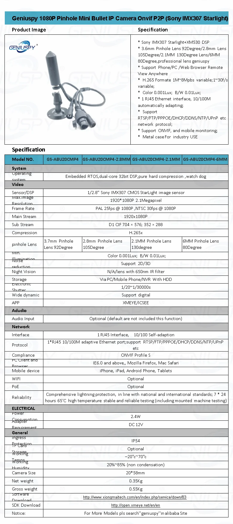 MINI bullet  ip cam1
