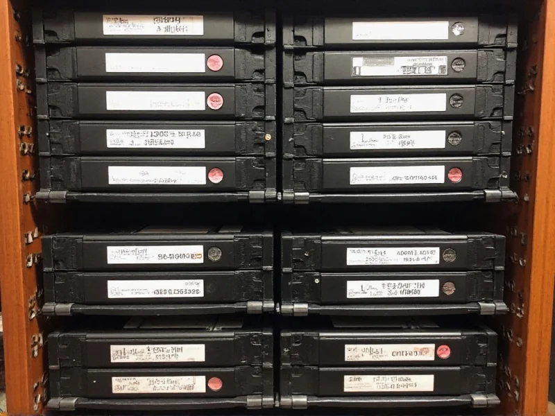 Home video archive storage system with labeled external drives