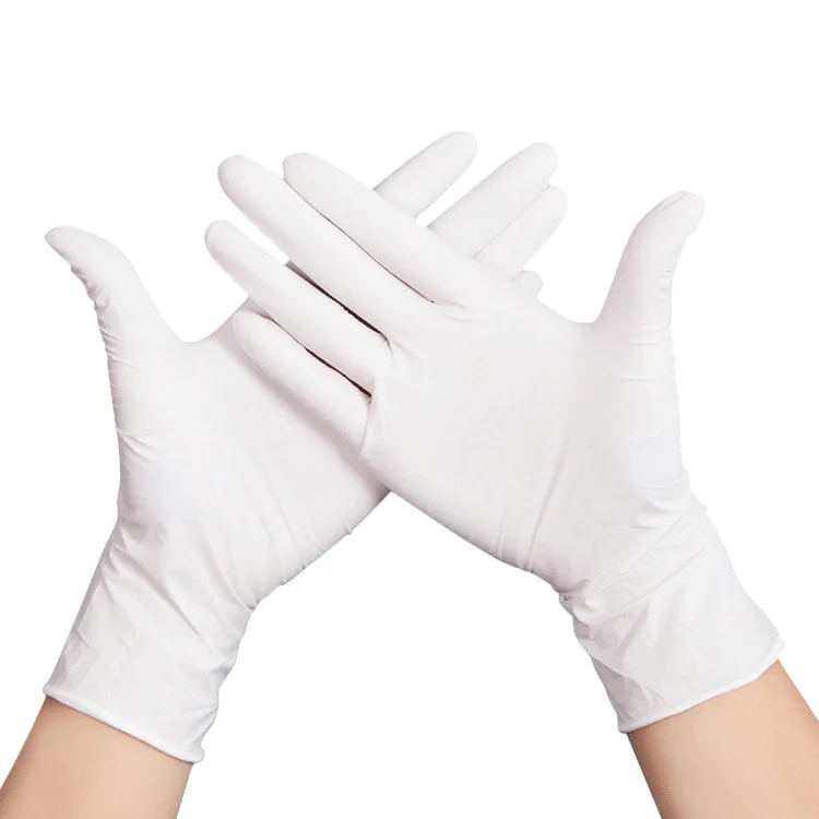 

Anesthetic Powder Free Anti Acid Alkali Thickened Nitrile 5g Nitrile Gloves Rubber Gloves, As picture