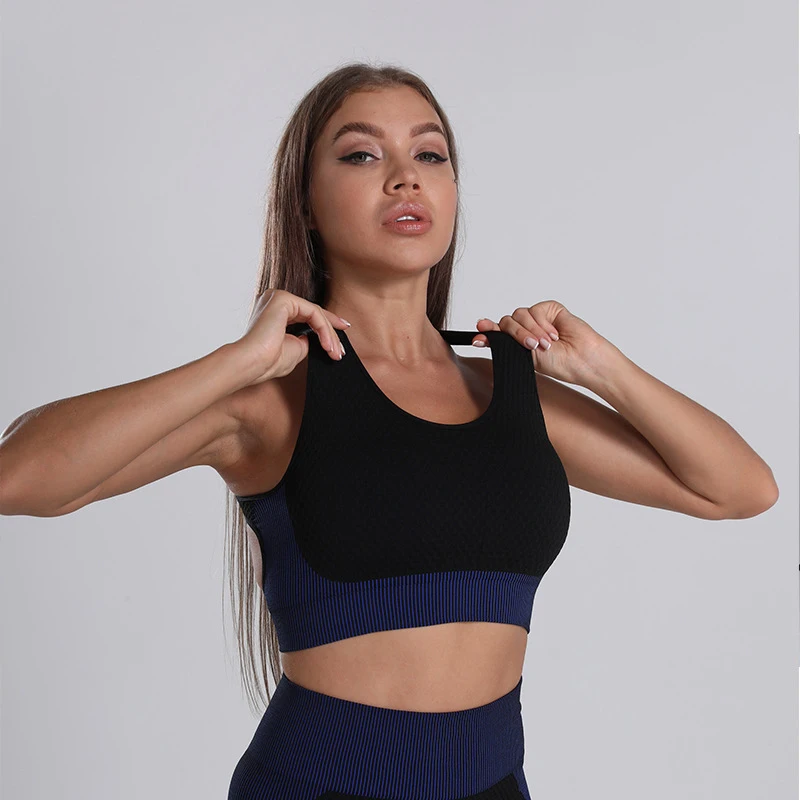 

Yoga Fitness Set Female Workout Leggings Top Leggings Sports Workout Sportswear Gym Clothing 2/3 pcs Women Gym Suit Fitness Sets, 10 colors, as picture shown