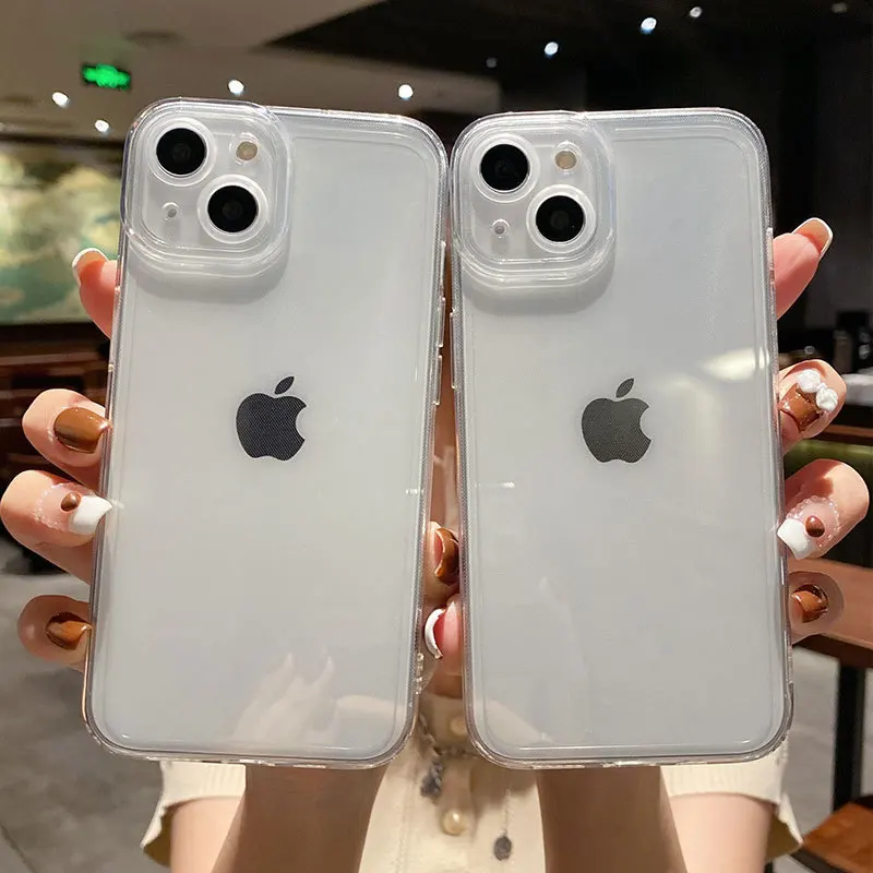 

Shockproof With Camera Full Protector Angel eye transparent Phone Cover For IPhone 13 Pro Max Soft TPU Phone Case