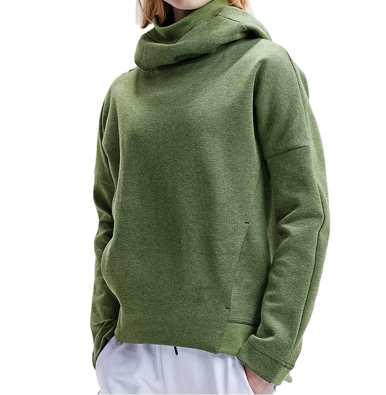 

Black Winter Pullover High Neck Workout Sweatshirts Custom Printing Crewneck White Women Hoodies With Logo