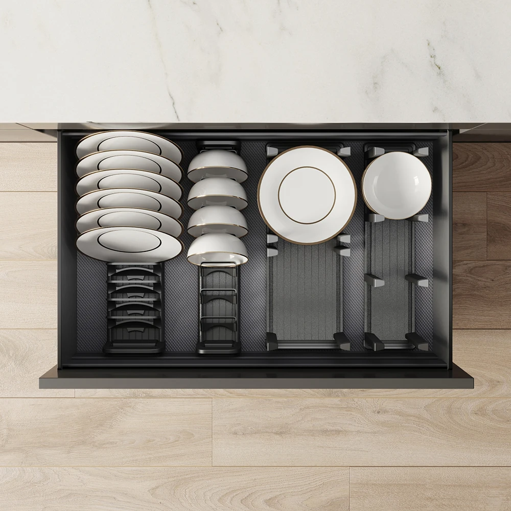 

Goldmine Hot sale Adjustable plate stack rack built-in dish rack drain rack DPJ42