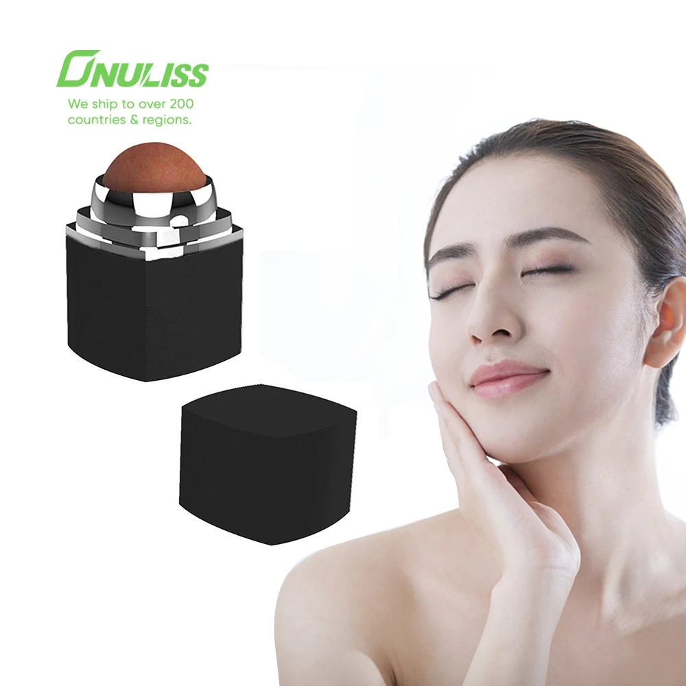 

Mini Facial Oil Absorbing Volcanic Stone Roller Oil Removing 100%Naturally Health Facial Skincare Tool Face Oil Control Roller