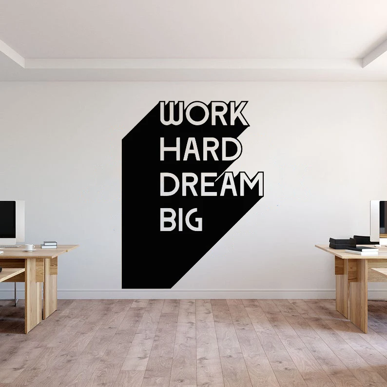 

Custom Office Quote vinyl Wall Decal Idea Teamwork Business Worker Inspire Office Decoration Motivation Stickers