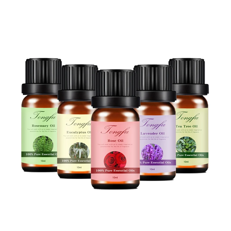 

Natural Pure Essential Oil Gift Set Lavender Peppermint Tea Tree Lemongrass Oil Aromatherapy Essential Oil