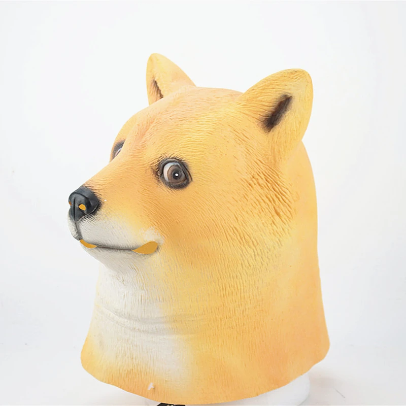 2020 Latest Arrival Cute Shiba Inu Latex Mask Animal Mask Factory ...