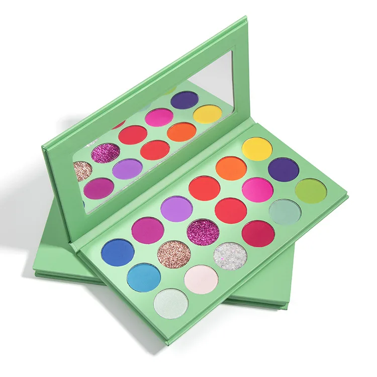 

No logo high pigment 18 colors makeup eye shadow palette private label