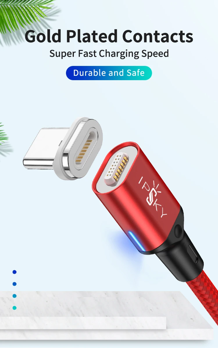 IPSKY mobile phone accessories quick charger magnetic fast multi 100w charging cable - ANKUX.COM