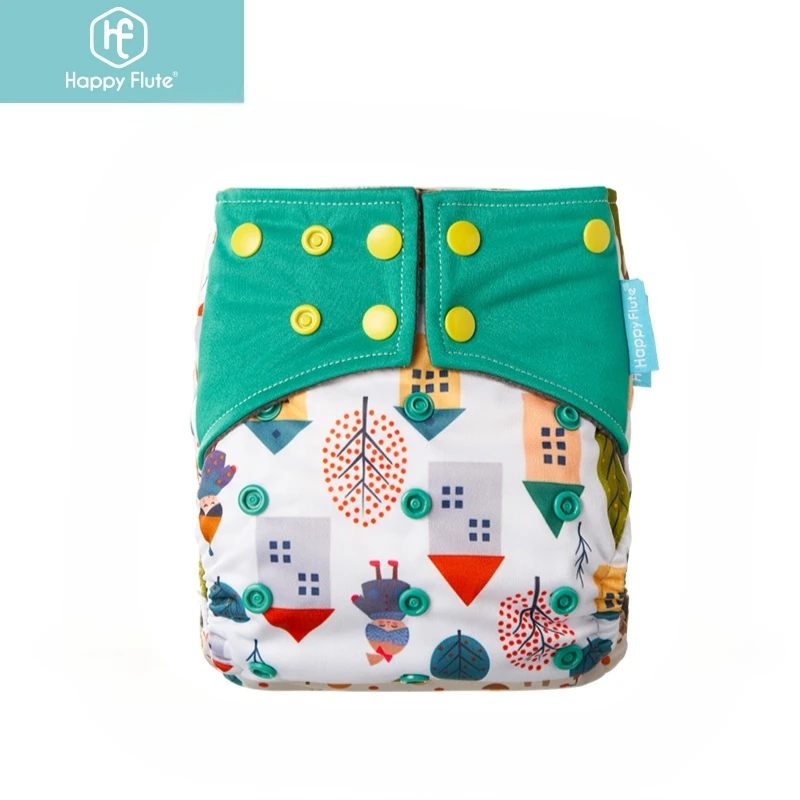 

Happy flute washable Eco-friendy nappies reusable cloth nappy