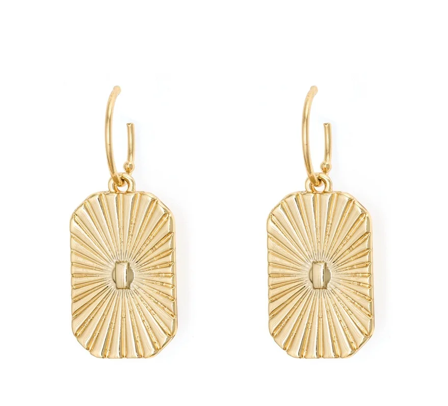 

Queen van Square gold plated Earrings Brass Earrings fashion Drop Earrings designs