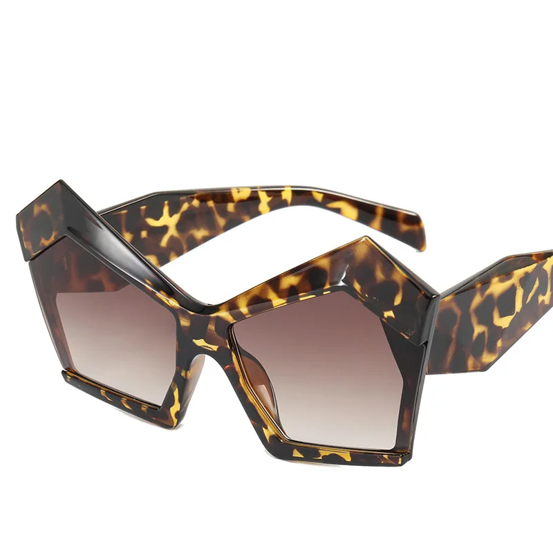 

Sunborry Steampunk Irregular Oversized Big Frame Fashion Personality Exaggerate Sun Glasses 2022