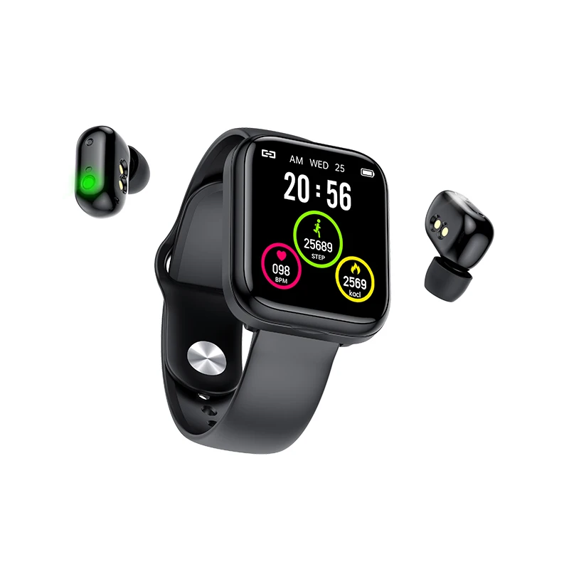 

2020 New Waterproof Men Women Sport Smart Watch Earphone For Android Ios Phone In Stock