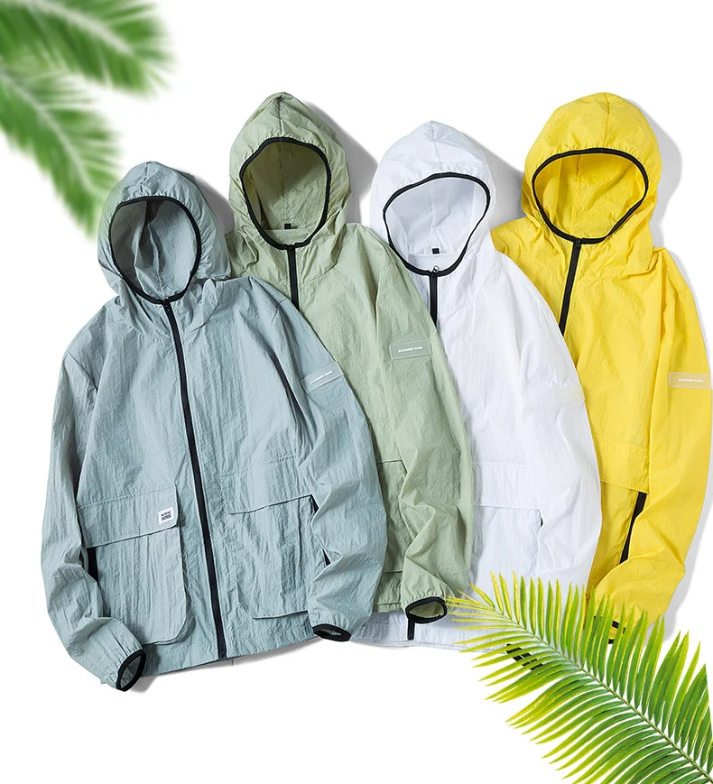 

Sunshine skin sun-protective customization design blank clothing fabricWholesale UV given to philandering men coat jacket